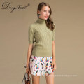 100% Mongolische Kaschmir Frauen Langarm Pullover Pullover Design